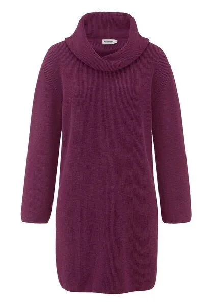 hessnatur hessnatur Strickkleid Relaxed aus reiner Bio-Baumwolle, Fuchsia, – Produktbild 3 von 4