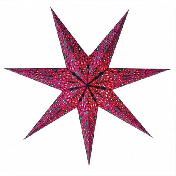Mitienda Shop Mitienda Shop Papierstern Indira fuchsia Weihnachtsstern aus Recyclingpapier – Produktbild 1 von 3