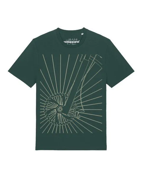 watapparel watapparel T-Shirt Unisex Fahrradspeichen, Glazed green, – Produktbild 1 von 2