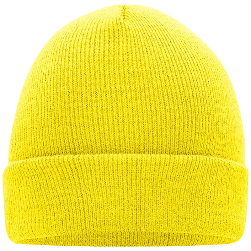 Myrtle Beach myrtle beach Klassische Strickmütze in vielen Farben MB7500 Gr. one size yellow – Produktbild 1 von 1