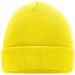 Myrtle Beach myrtle beach Klassische Strickmütze in vielen Farben MB7500 Gr. one size yellow – Produktbild 1 von 1