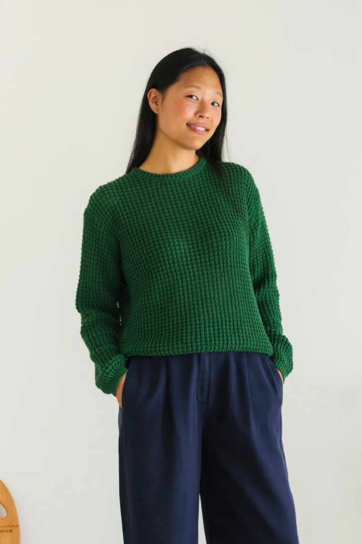 TWOTHIRDS TWOTHIRDS Damen vegan Pullover Teresa Laubgrün, Grün, – Produktbild 2 von 2