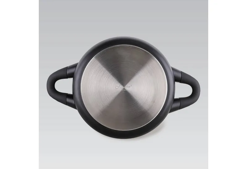 MAESTRO® MAESTRO® Kochtopf MR-4017, Aluminiumguss, Kochtopf Topf mit Deckel, Schwarz, – Produktbild 5 von 5