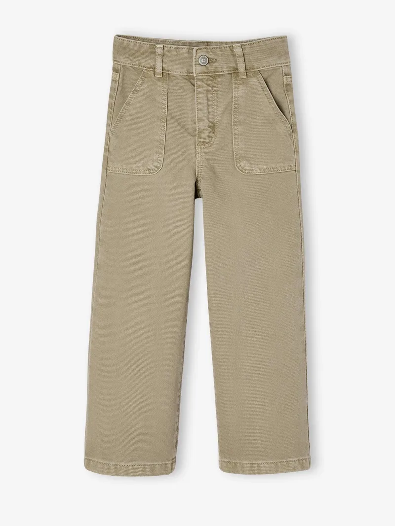 Vertbaudet Weite Mädchen Hose, Khaki, – Produktbild 3 von 3