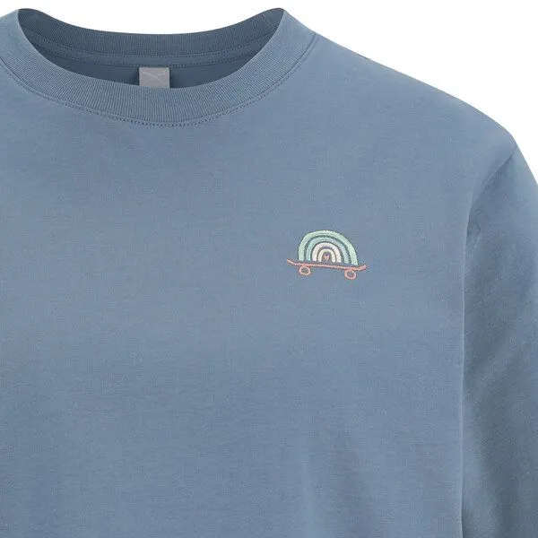 Iriedaily Iriedaily Skate Heart Tee, Greyblue (blau), – Produktbild 2 von 3