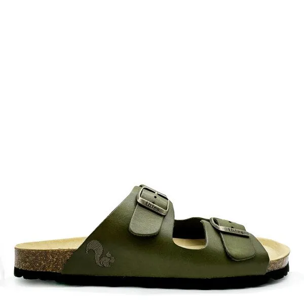 thies thies ® Eco Sandalen aus vegetabil gegerbtem Leder, Avocado, – Produktbild 1 von 4
