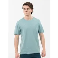 ORGANICATION ORGANICATION Basic T-Shirt aus Bio-Baumwolle, Miami sky, – Produktbild 1 von 1
