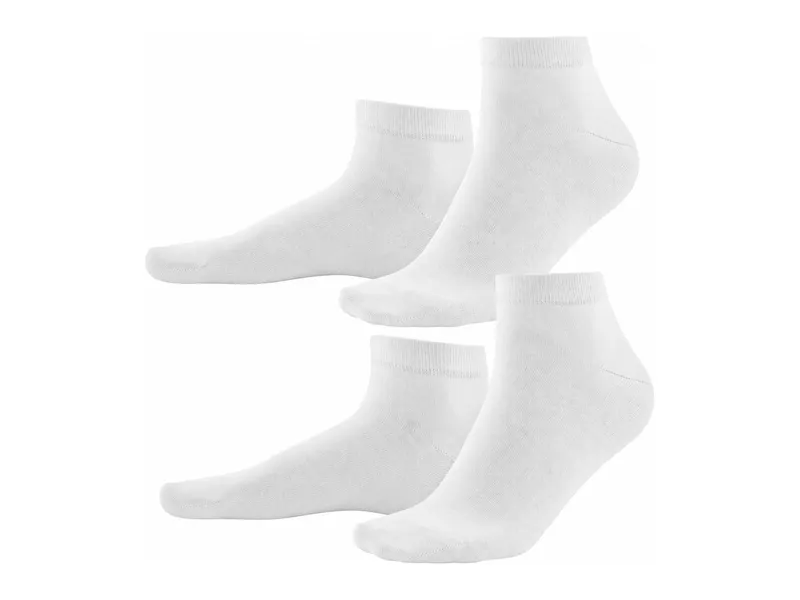 Living Crafts Living Crafts - Herren Sneaker-Socken, 2er-Pack (98% Bio-Baumwolle; 2% Elasthan), Weiß, – Produktbild 4 von 4