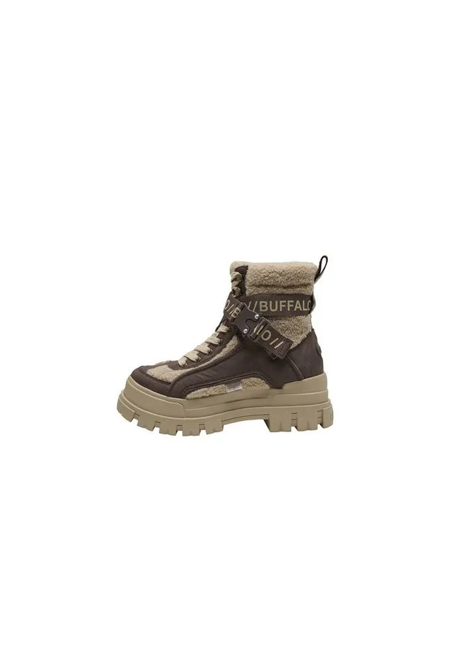 Buffalo Buffalo Aspha Com1 Warm Vegan Nappa/Fake Fur Stiefel, Beige, – Produktbild 5 von 5