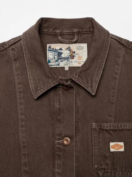 Nudie Jeans Nudie Jeans Damen Jacke - Ada Workwear Jacket, Braun (espresso), – Produktbild 2 von 4