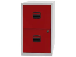 BISLEY Home BISLEY Home Container mit 2 HR Schübe grau/rot – Produktbild 1 von 1