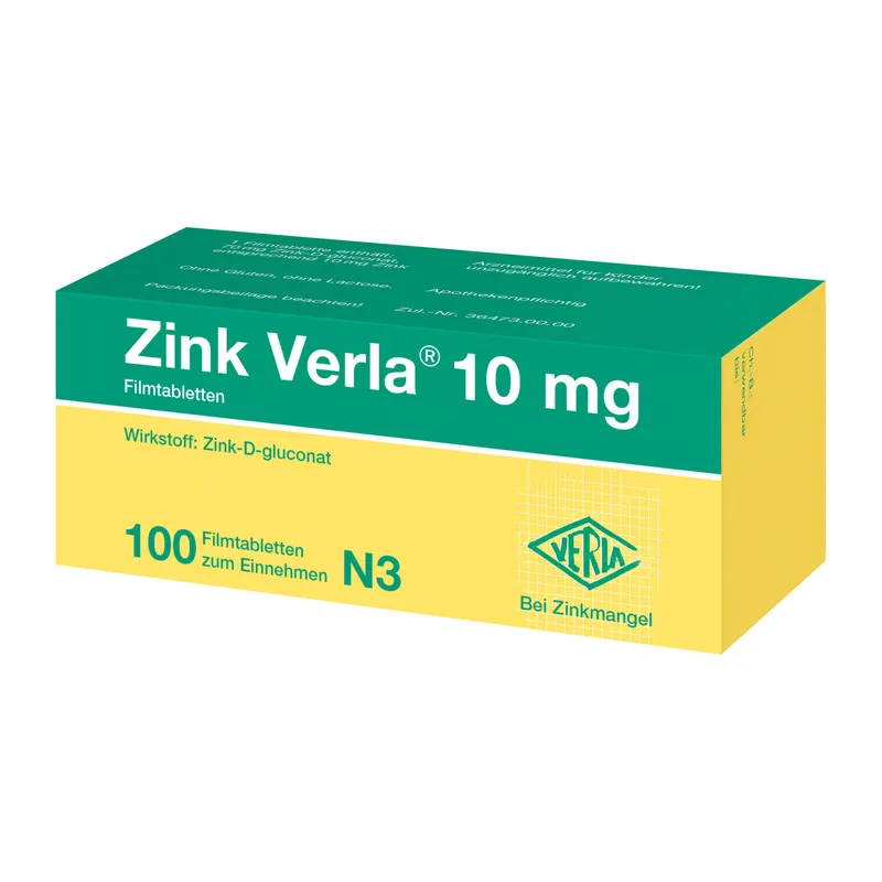 Zink Verla Zink Verla 10 mg Filmtabletten – Produktbild 1 von 2