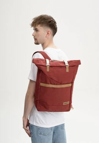 MELA MELA Rucksack ansvar I, Burgunderrot, – Produktbild 3 von 4