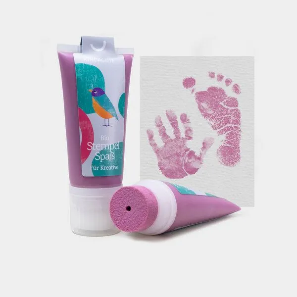 KINDACUTE KINDACUTE Bio Stempelspaß für Babys & Kids, Fuchsia, – Produktbild 1 von 4