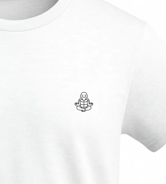 vis wear vis wear Schildkröte im Yoga Flow - Organic Shirt, Weiss, – Produktbild 2 von 4