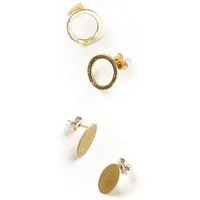 Frida Feeling Frida Feeling Diya Ohrstecker, 2er Set (Kreis & Oval) – Produktbild 1 von 1
