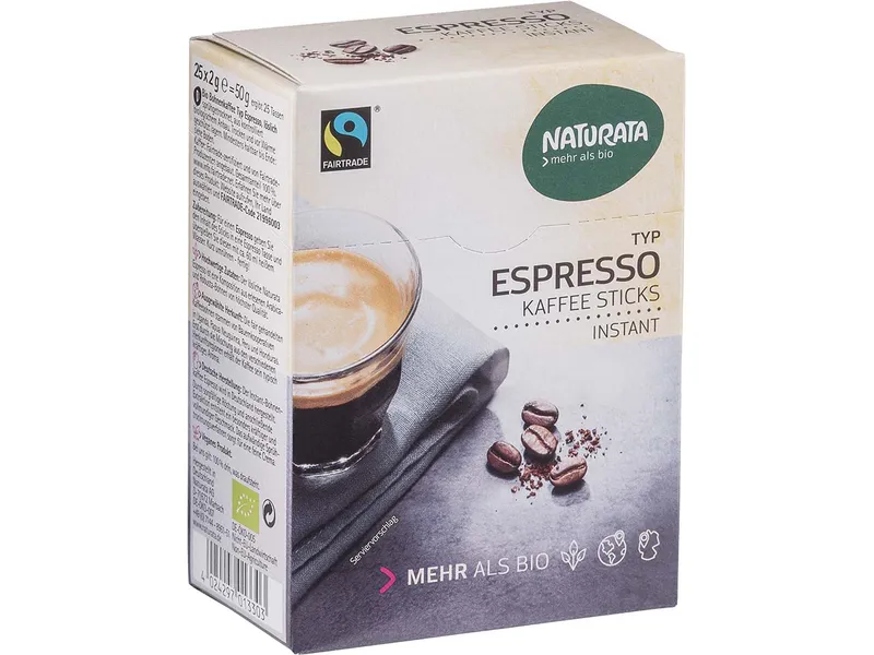 Naturata Espresso-Sticks mit Instant-Kaffee – Produktbild 1 von 2