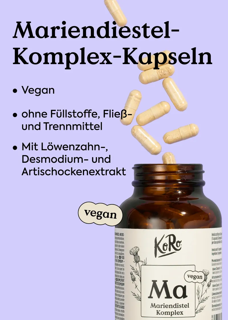 KoRo Mariendistel Komplex Kapseln 120 Stück – Produktbild 1 von 5