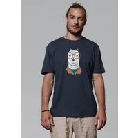 watapparel watapparel T-Shirt Unisex Lama, India ink grey, – Produktbild 1 von 1