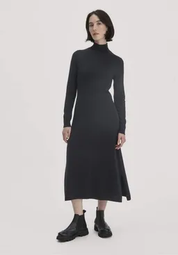 hessnatur hessnatur Strick Kleid Regular aus Bio-Schurwolle mit Kaschmir – Produktbild 1 von 1