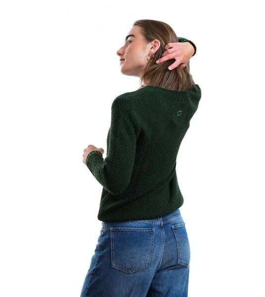 Gary Mash GARY MASH Pullover Lamona aus Biobaumwolle, Waldgrün, – Produktbild 3 von 4