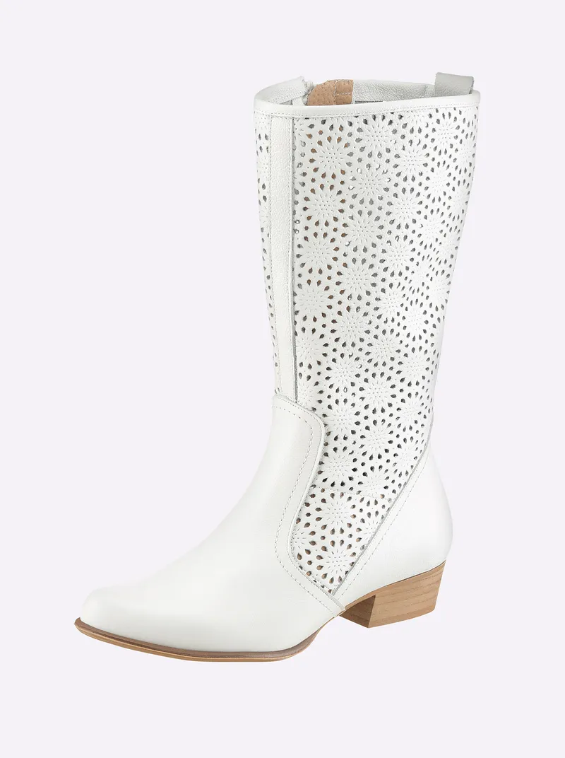heine Stiefel weiß, Weiß, – Produktbild 1 von 3