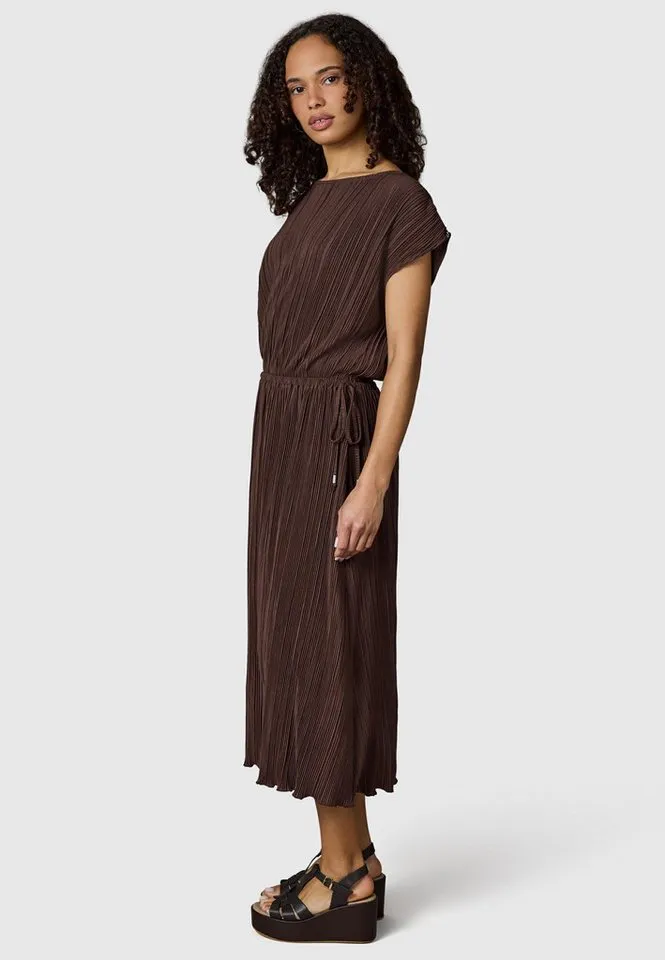ragwear ragwear Plisseekleid Galit YOUMODO Lockeres Plissee-Sommerkleid, Braun, – Produktbild 2 von 5