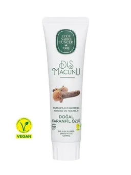 Eyüp Sabri Tuncer Eyüp Sabri Tuncer Natürliche Zahnpasta mit Nelkenextrakt – Vegan, Fluoridfrei & Zuckerfrei – Produktbild 1 von 1