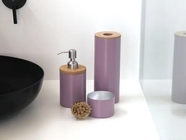 werkvoll by Lena Peter werkvoll by Lena Peter Nachhaltiger Badmülleimer FIRE - Upcycling Feuerlöscher, Violett, – Produktbild 3 von 4