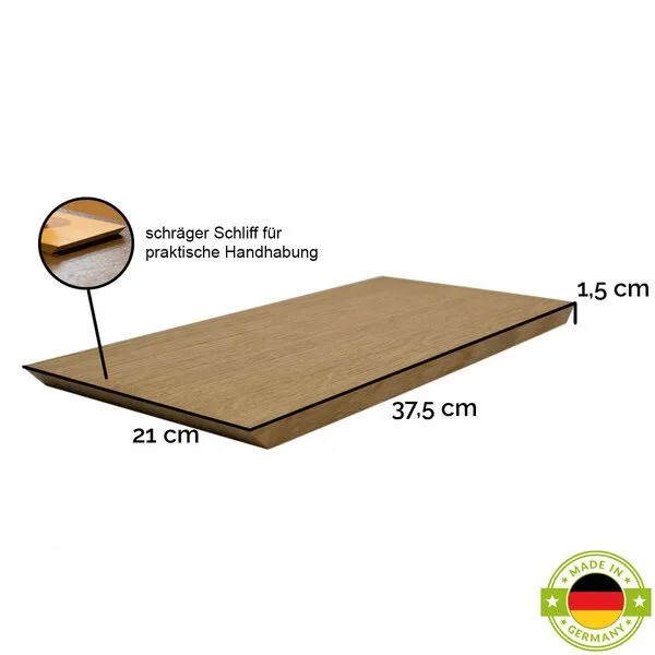 4betterdays 4betterdays Stylisches Schneide- und Jausenbrett 'Slope' aus Eiche – Produktbild 3 von 4