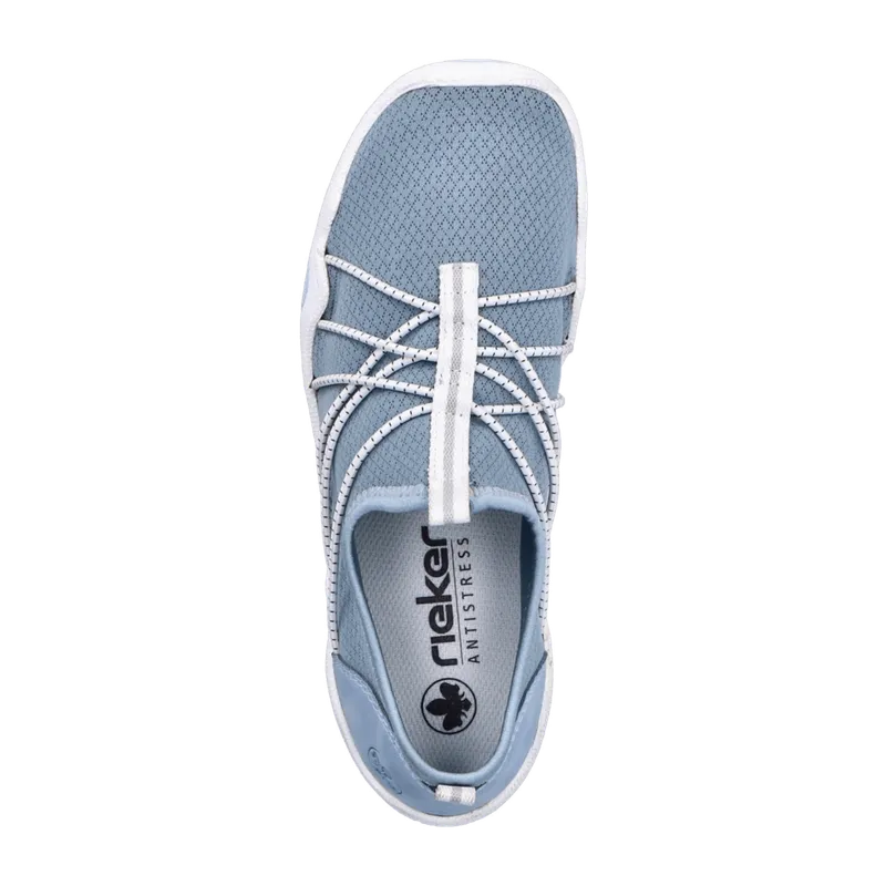 Rieker Rieker DA.-SLIPPER für Damen, blau, Größe 43 EU, Blau, – Produktbild 3 von 7