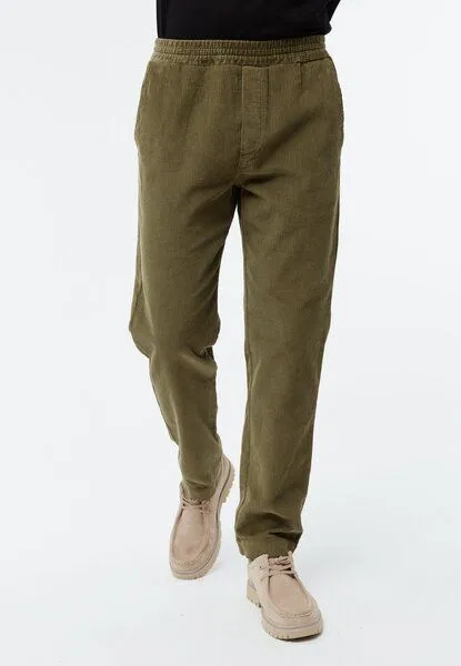 Givn Berlin Givn Berlin Cordhose GBERIC aus Bio-Baumwolle mit elastischem Bund, Khaki, – Produktbild 2 von 4