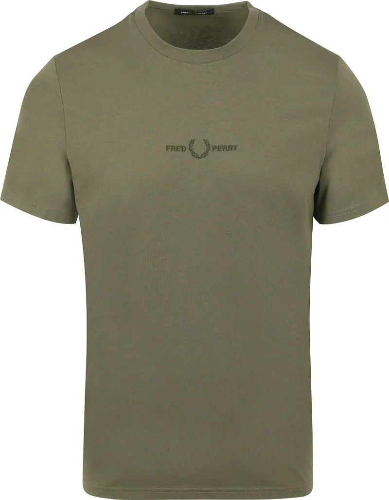 Fred Perry Fred Perry T-Shirt M4580 Olivgrün - Größe M, Dunkelgrün, – Produktbild 2 von 5