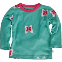 HANS NATUR Kinder Langarmshirt Bio-Baumwolle Schmetterling pink Gr.86/92 – Produktbild 1 von 1