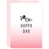 Bow & Hummingbird Bow & Hummingbird Mini-Grußkarte Oh happy Day – Produktbild 1 von 1