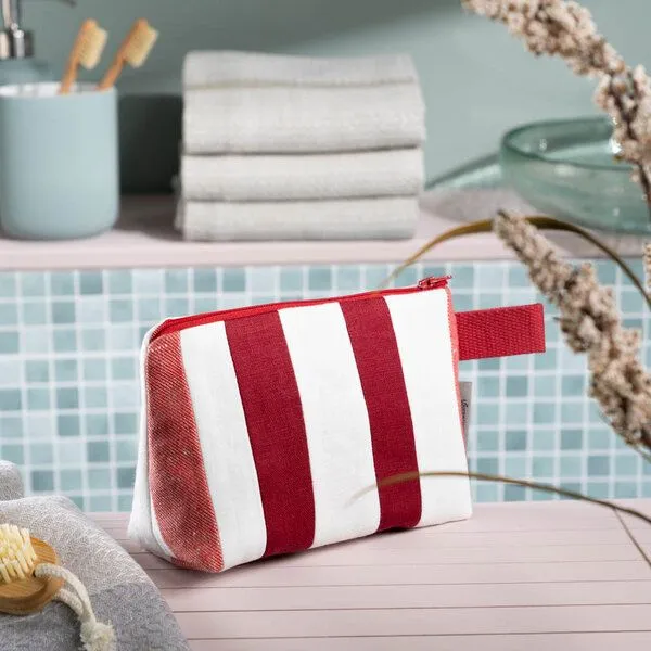 nahtur-design nahtur-design Kosmetiktasche aus 100% Leinen | Kleine Leinentasche, No_18 (grün), – Produktbild 2 von 4