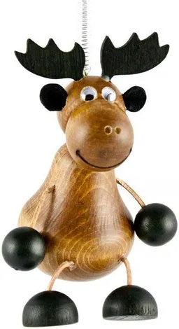 ReineNatur ReineNatur Elch - Hüpftier - Schwingfigur - Holz – Produktbild 1 von 1