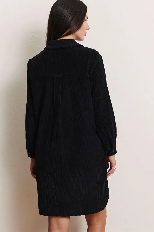 Tranquillo Tranquillo Cordkleid Fritzii aus Biobaumwolle - black / 42 – Produktbild 4 von 6