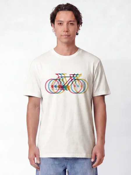 watapparel watapparel T-Shirt Unisex Fahrräder, Off white, – Produktbild 2 von 2