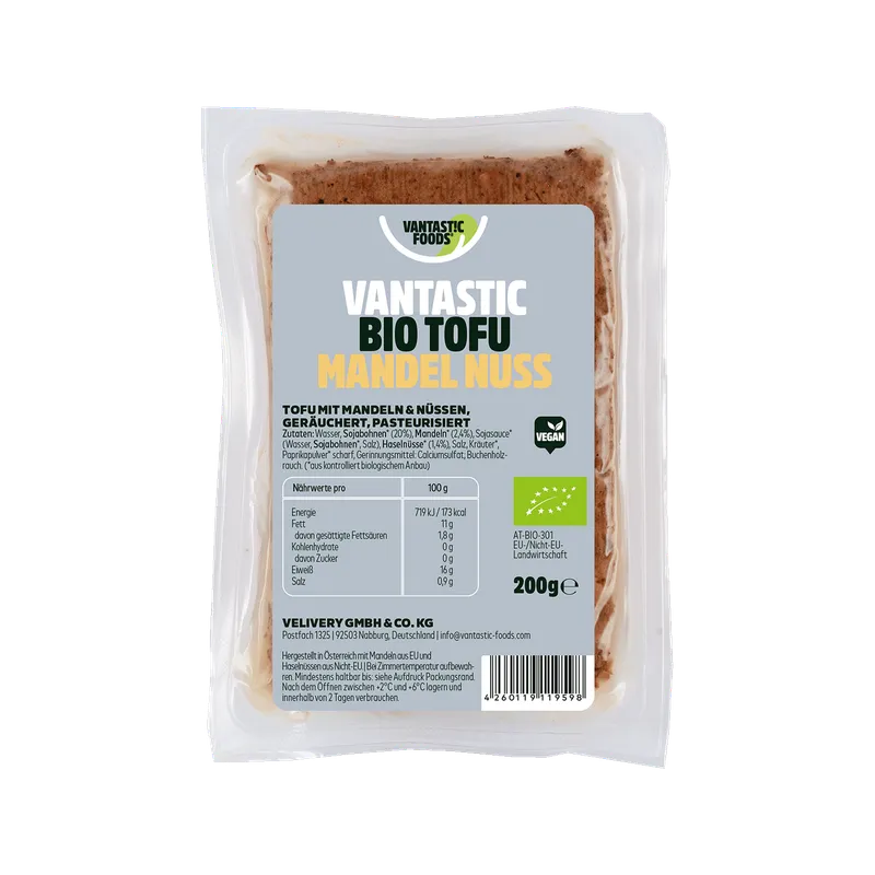 Vantastic Foods Bio Tofu Mandel Nuss, BIO, 200g – Produktbild 1 von 1