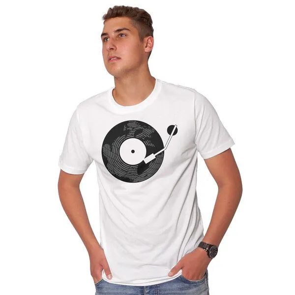 HANDGEDRUCKT HANDGEDRUCKT RESTPOSTEN "Scratch It" Männer T-Shirt, White, – Produktbild 1 von 3