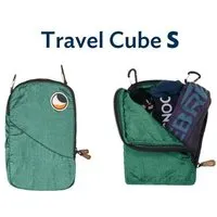 Ticket to the Moon Ticket to the Moon Packwürfel "Travel Cube Small" upcycled, Petrol grün, – Produktbild 1 von 1
