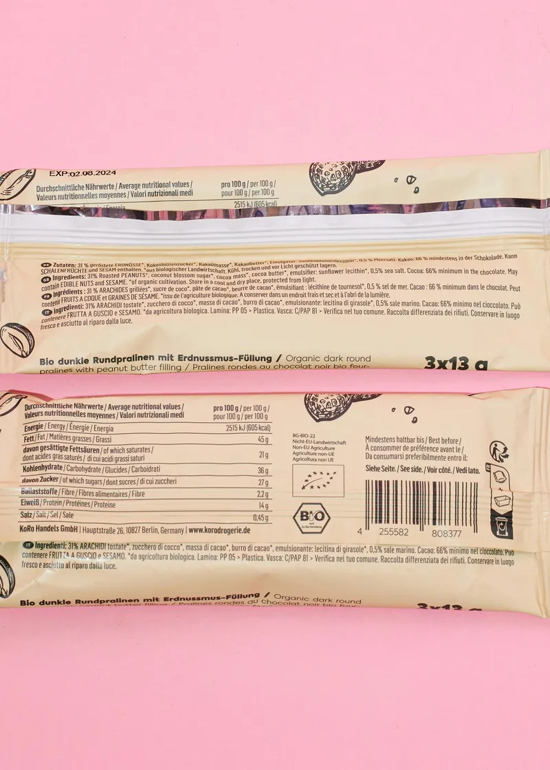 KoRo Bio Nut Butter Cups Salted Peanut | 3 x 13 g – Produktbild 1 von 4
