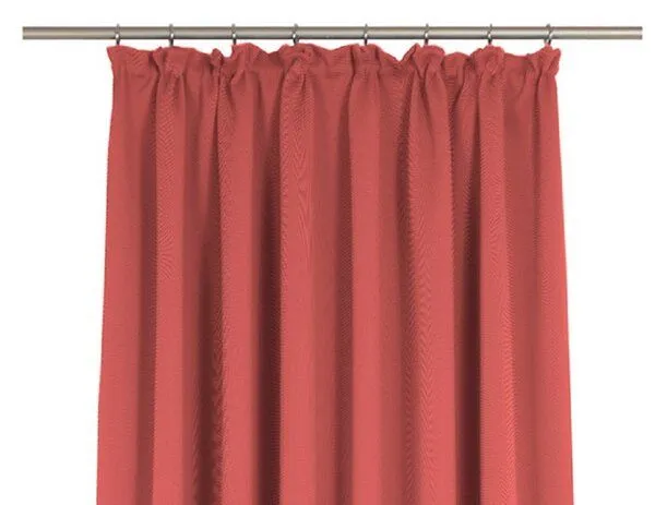 Nature by Adam Nature by Adam Vorhang aus 100% Bio-Baumwolle - Made in Germany - Uni Collection light, Rot, – Produktbild 1 von 7