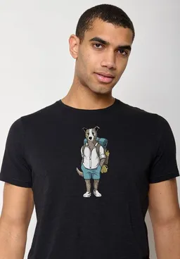 GreenBomb GREENBOMB Animal Dog Traveller Spice - Sportliches T-Shirt aus Bio-Baumwolle / hochwertiger Print / GOTS / Fair & Vegan – Produktbild 1 von 1