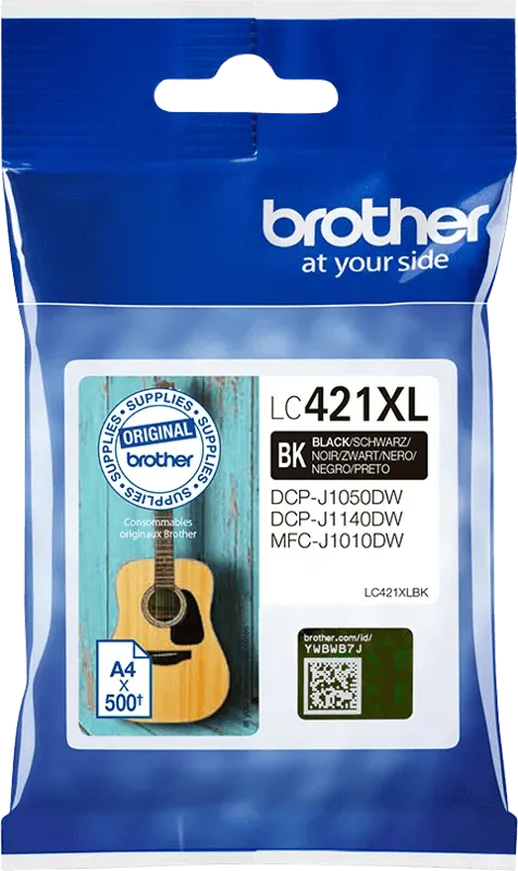 Brother Brother Tintenpatrone LC-421XLBK, Schwarz, – Produktbild 2 von 3