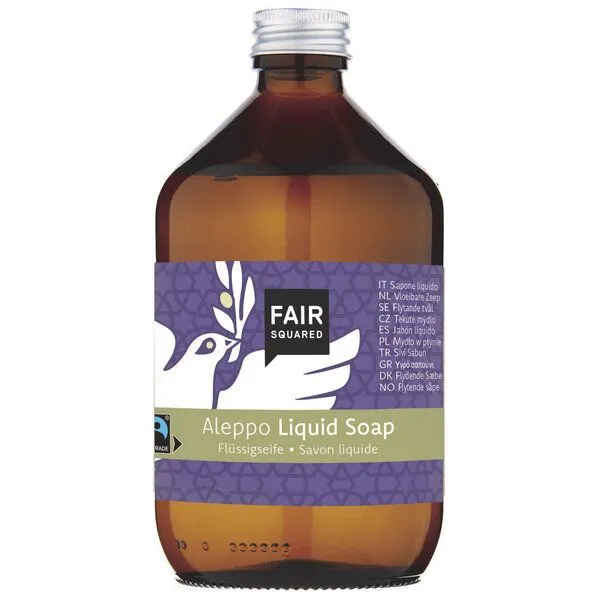 Fair Squared FAIR SQUARED Flüssige Aleppo Seife 500 ml, perfekt für die Reinigung von Kopf bis Fuß – Produktbild 1 von 1