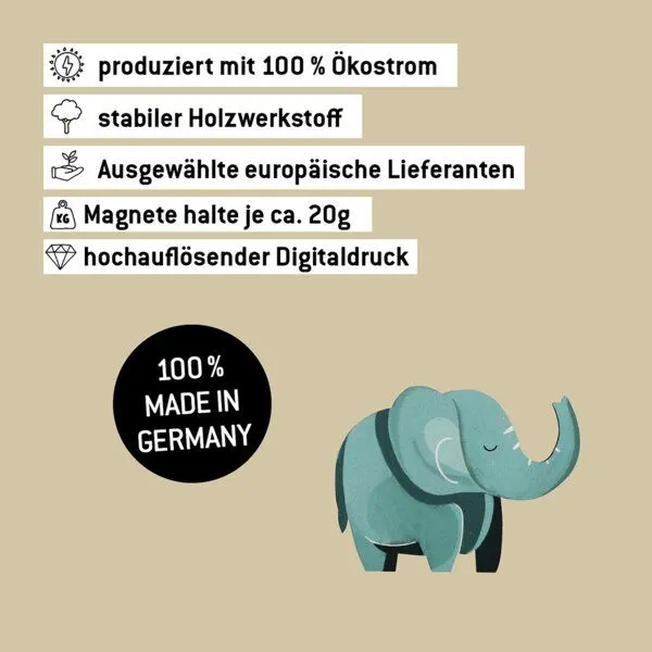 WERKHAUS WERKHAUS Magnet - Elefant Emmi – Produktbild 5 von 6