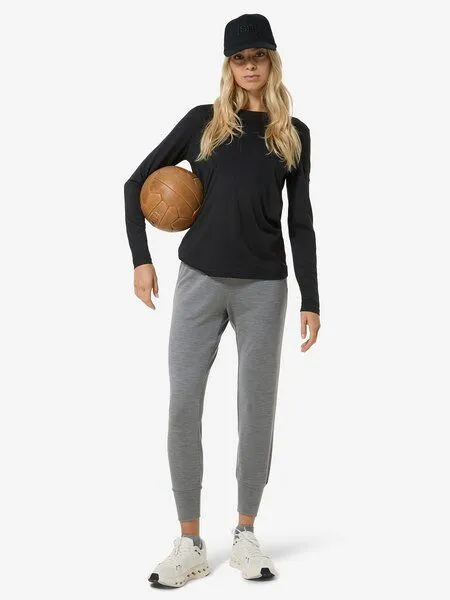 Super.Natural Super.Natural W CASUAL RIB BIO J LS für Damen, Merino, Jet black, – Produktbild 3 von 4