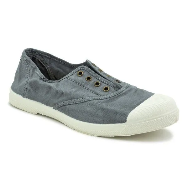 Natural World Natural World Vegan Damen Sneaker washed - Old Lavanda, Dunkelgrau (gris), – Produktbild 1 von 2